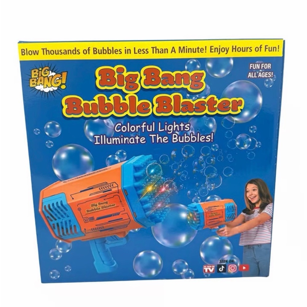 Big Bang Bubble Blaster - Blue and Orange
